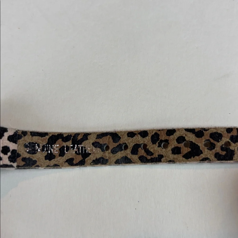 Betsey Johnson Leopard Print Watch | Crystal Bezel | Square Case | Hearts Dial